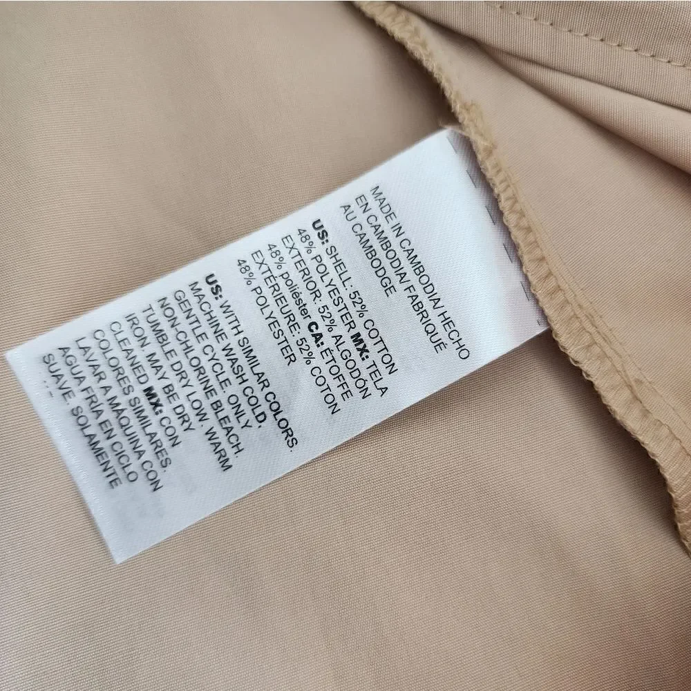Chico's windbreaker outdor rain coat jacket